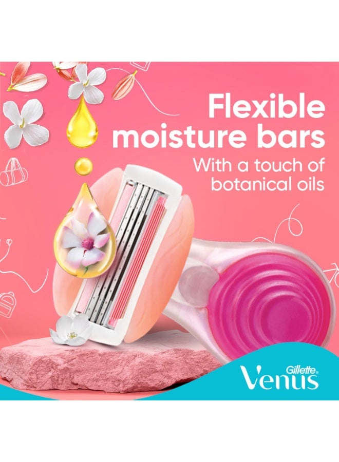 فينوس جيلايت فينوس ماكينة حلاقة سبا بريز صغيرة قابلة لاعادة التعبئة للنساء من كومفورت جلايد - Image 4